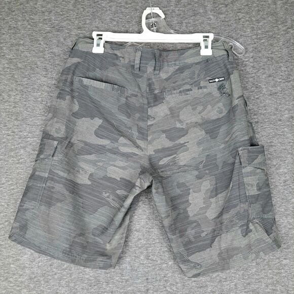 SALTY CREW Mens Shorts Sz 32 Hybrid CAMO Striped Walking Swim Casual Golf Fish - Picture 2 of 12